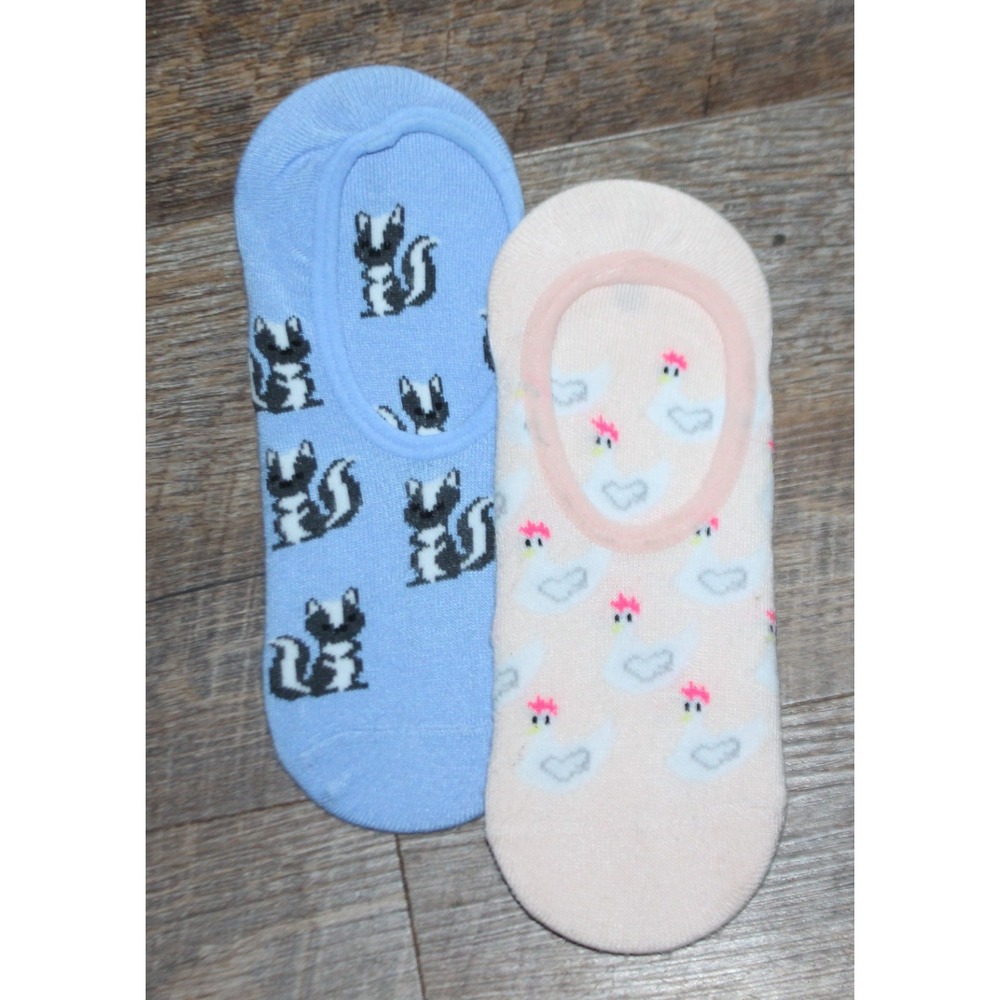 Xhilaration Womens Metallic Leopard Print 2-pk Liner Socks One Size New
